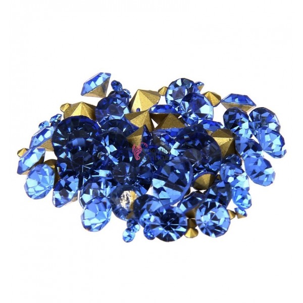 Diamante pentru decor unghii 3D, DS063 Blue Sky 2-6mm